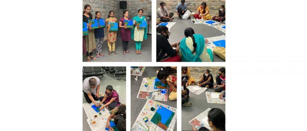 Art training at Mitra Jyothi