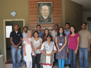 Visitors - A group of people standing together.
