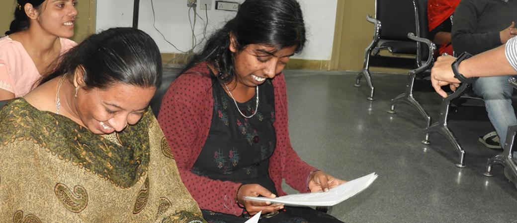 Mitra Jyothi as a part of an inspirational session on the occasion of World Braille Day.