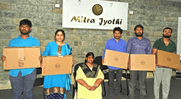 Saksham Provides Laptops to Mitra Jyothi Students